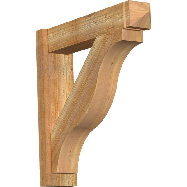 Ekena Millwork Funston Rough Sawn Arts and Crafts Outlooker, Western Red Cedar, 6"W x 26"D x 26"H OUT06X26X26FST03RWR - main